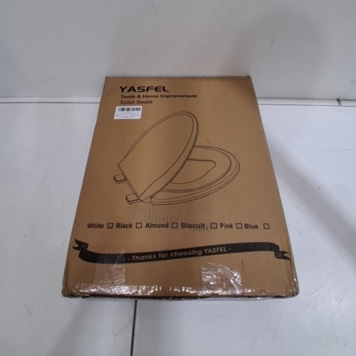 YASFEL TINYHINEY ELONGATED CHILD & ADULT 2-IN-1 TOILET SEAT - 18.5" - ALMOND (MODEL: SB0860EZUS) image 4