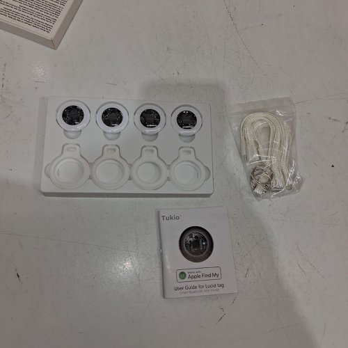 4PK TUKIO LUCID APPLE FIND MY PORTABLE LOCATOR TAGS - WHITE image 2