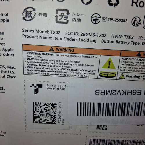 4PK TUKIO LUCID APPLE FIND MY PORTABLE LOCATOR TAGS - WHITE image 3