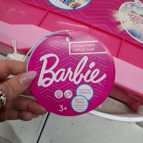 BARBIE COLLECTOR'S DISPLAY CASE - PINK image 2