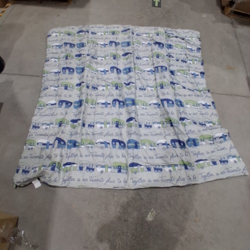 THE LAKESIDE COLLECTION OUR FAVORITE PLACE IS TOGETHER COMFORTER - FULL/QUEEN - CAMPING PRINT image 2