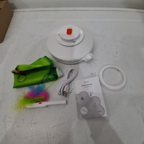 2-IN-1 FEELNEEDY HIDE AND SEEK INTERACTIVE CAT TOY - WHITE/GREEN (MODEL:FN-P20) image 3
