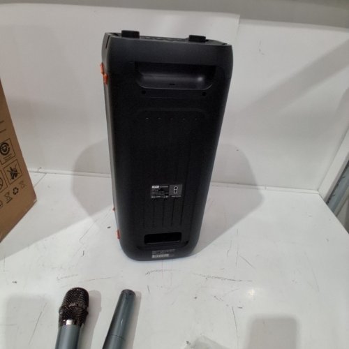 3PC PORTABLE BLUETOOTH KARAOKE MACHINE WITH TWO WIRELESS MICROPHONES - BLACK - (MODEL: K71) image 5