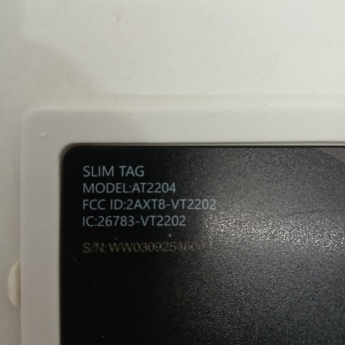 ATUVOS SLIM TAG WALLET TRACKING DEVICE COMPATIBLE WITH FIND MY IPHONE - BLACK (MODEL: AT2204) image 2