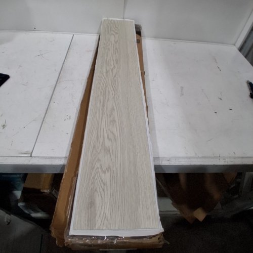 36PK 3DART PEEL AND STICK WATER RESISTANT LUXURY VINYL PLANK FLOORING - 6" X 36" - LIGHT GREY image 2