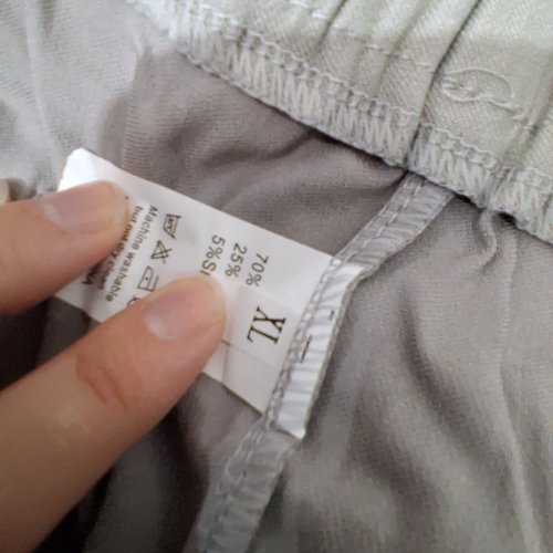WOMEN'S STRETCH BAND CAPRI SHORTS - EXTRA LARGE - GREY image 2