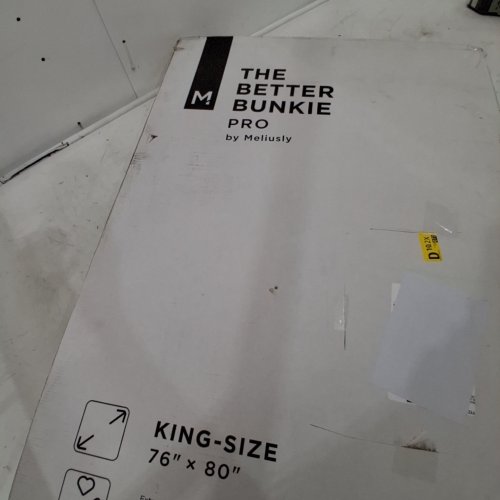 2PC MELIUSLY HEAVY DUTY BETTER BUNKIE BOARD PRO - KING (76" X 80") - GREY image 2