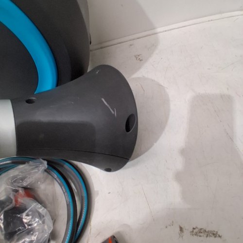 GARDENA AUTO-RETRACTABLE FROST PROOF HOSE REEL ON METAL SPIKE - 66FT - (MODEL:18614-80) image 4