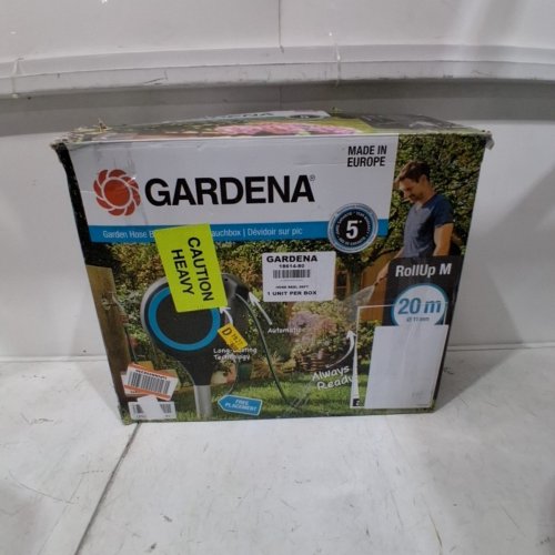 GARDENA AUTO-RETRACTABLE FROST PROOF HOSE REEL ON METAL SPIKE - 66FT - (MODEL:18614-80) image 5