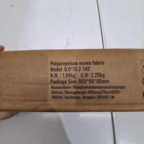 POLYPROPYLENE WOVEN FABRIC ROLL FOR LANDSCAPING - 3FT X 50FT - BLACK (MODEL: 0.9*15.2-142) image 2