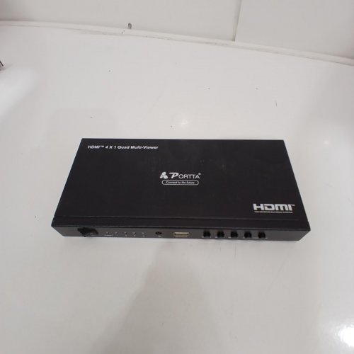 PORTTA 4 X 1 QUAD HDMI MULTI-VIEWER SEAMLESS SWITCH WITH LOOP - 1080P RES, 5 VIEWING MODES FOR PC HDTV- BLACK (MODEL: N3S41QS) image 4