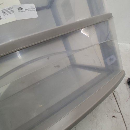 BRIGHTROOM 3-DRAWER PLASTIC CART WIH WHEELS - 26.1" X 21.8" X 15.3" - GRAY (ITEM: BRT_LAB_HOR_3X3-25_04) image 3
