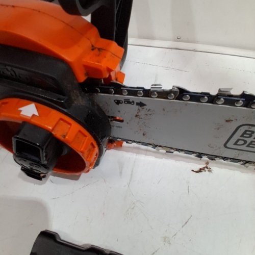 BLACK+DECKER **TOOL ONLY** CORDLESS CHAINSAW - 12" BLADE, 40V - ORANGE (MODEL: LCS1240) image 7