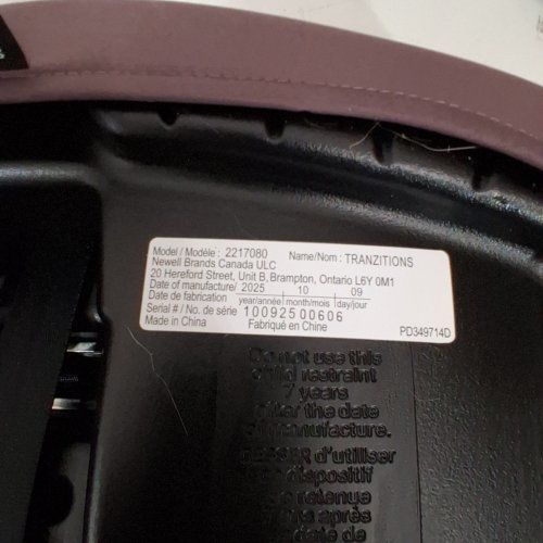 GRACO TRANZITIONS 3-IN-1 LIGHTWEIGHT ADJUSTABLE HEIGHT HARNESS BOOSTER CAR SEAT WITH CUP HOLDERS - 100LB MAX - PURPLE (MODEL: 2217080) image 2
