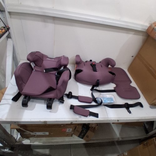 GRACO TRANZITIONS 3-IN-1 LIGHTWEIGHT ADJUSTABLE HEIGHT HARNESS BOOSTER CAR SEAT WITH CUP HOLDERS - 100LB MAX - PURPLE (MODEL: 2217080) image 3