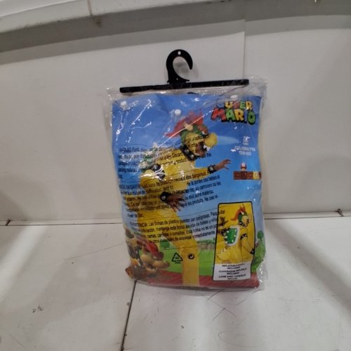 5PC ADULT UNISEX DISGUSE SUPER MARIO BOWSER KIT - HEADPIECE, BACKPACK AND ONSIE - SIZE XXL - YELLOW image 4