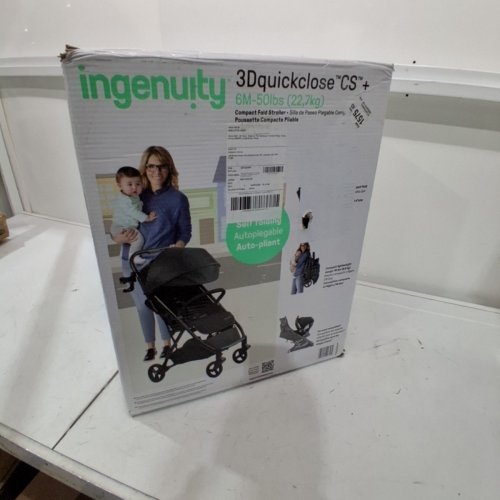 SUMMER BY INGENUITY 3DQUICKCLOSE CS+ COMPACT ONE TOUCH FOLDING STROLLER - 50LBS MAX - BLACK (MODEL: 31900-090) image 5