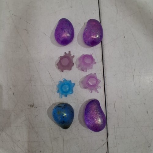 8PC SQUISHY DROP STRESS-RELIEF SENSORY TOYS - 4" - PURPLE/BLUE image 2