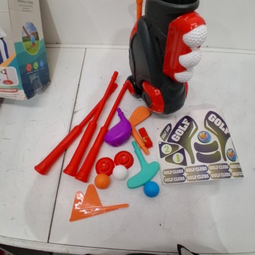 13PC KIDS GOLF CADDY TOY SET - MULTICOLORED image 3