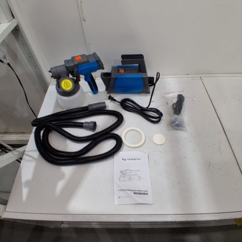 TILSWALL SPRAY PAINT GUN WITH 1300ML CONTAINER,ELECTRIC PAINT GUN WITH 4 NOZZLES & 3 PATTERNS - 800W HVLP, 1300ML CAPACITY - TEAL (MODEL:TW-NEW-SHARK 800-CA) image 3