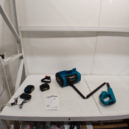 REDBO CORDLESS ELECTRIC SNOW SHOVEL - 10" - BLUE / BLACK (MODEL: US-21/12BL) image 4