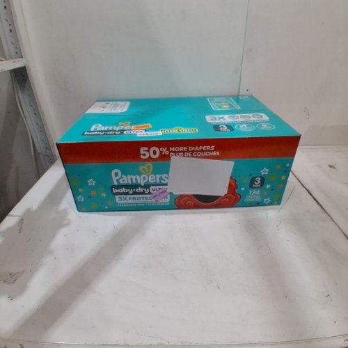 174PK PAMPERS BABY DRY ULTRA DIAPERS - SIZE 3 (16-28LBS) - ELMO image 2
