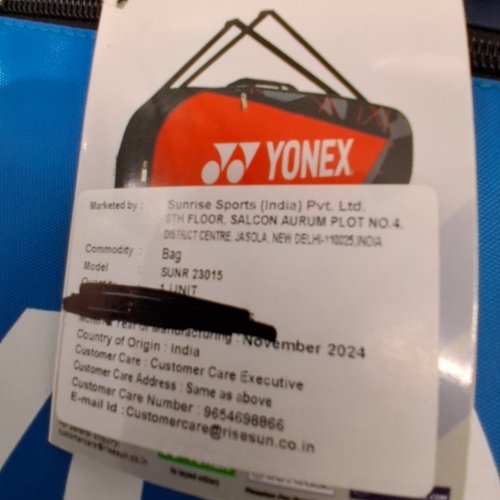 YONEX SPORTS RACKET BAG - BLUE (MODEL: SUNR 23015) image 2