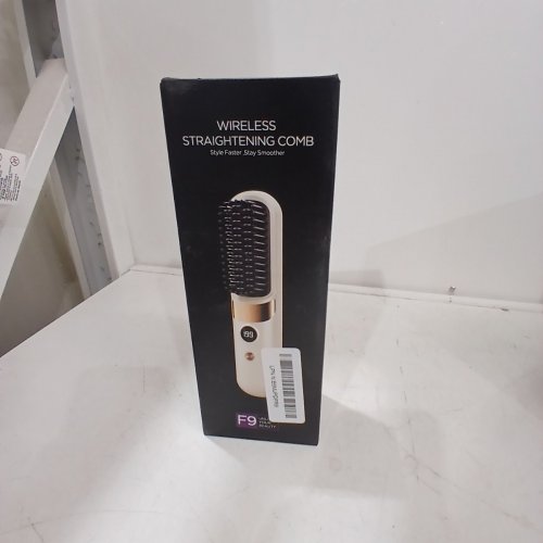 F9 PORTABLE WIRELESS STRAIGHTENING COMB WITH USB RECHARGEABLE & 3-TEMPERATURE SETTINGS, EQUIPPED WITH AN LED DISPLAY PANEL - BLACK image 4