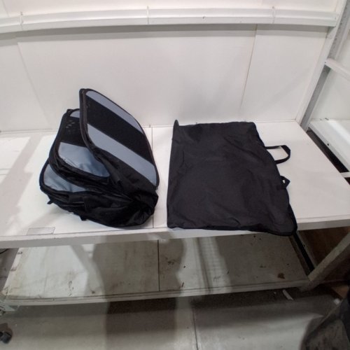 PORTABLE FOLDING DOUBLE-ROOM PET PLAYPEN WITH CARRY BAG - 55" X 30" X 25" - BLACK image 6