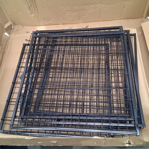 MIDWEST ICRATE 42" DOUBLE DOOR FOLDING METAL DOG CRATE WITH DIVIDER image 2