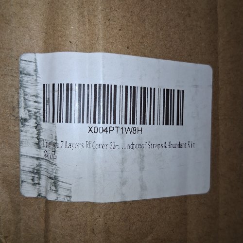 SOMOKG 7-LAYER HEAVY DUTY TRAILER RV COVER FOR SNOW & WIND PROTECTION, FITS RVS WITH ROOF TOP A/C - 30FT-33FT - GREY image 4