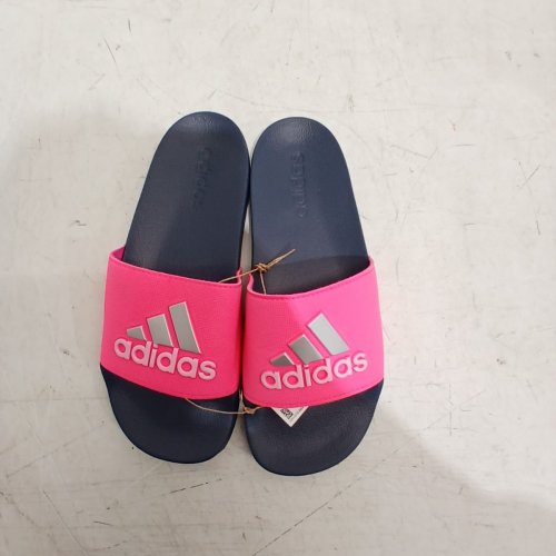 KID'S ADIDAS ADILETTE SHOWER K SLIDES - 5 - NAVY BLUE/PINK (STYLE: IE2606/1977796) image 2