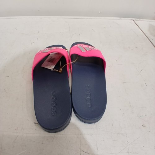 KID'S ADIDAS ADILETTE SHOWER K SLIDES - 5 - NAVY BLUE/PINK (STYLE: IE2606/1977796) image 3