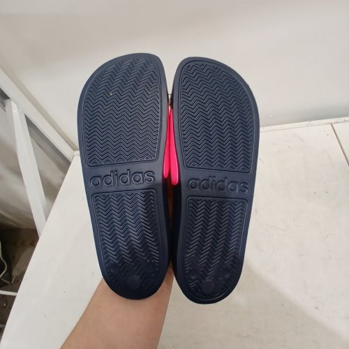 KID'S ADIDAS ADILETTE SHOWER K SLIDES - 5 - NAVY BLUE/PINK (STYLE: IE2606/1977796) image 4