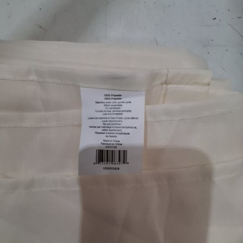 MAINSTAYS WATER REPELLENT SHOWER CURTAIN LINER - 84" X 70" - OFF WHITE image 2