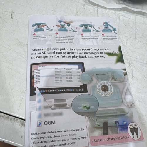 RETRO AUDIO GUESTBOOK PHONE RECORDER FOR SPECIAL OCCASIONS - WHITE image 4