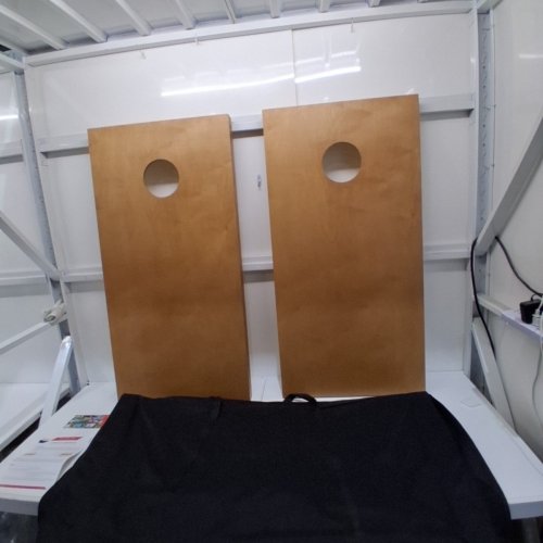 GOSPORTS REGULATION SIZE WOODEN CORNHOLE BOARDS SET - 2FT X 4FT - LIGHT BROWN (MODEL: CH-02-WS-LIGHTBROWN) image 2