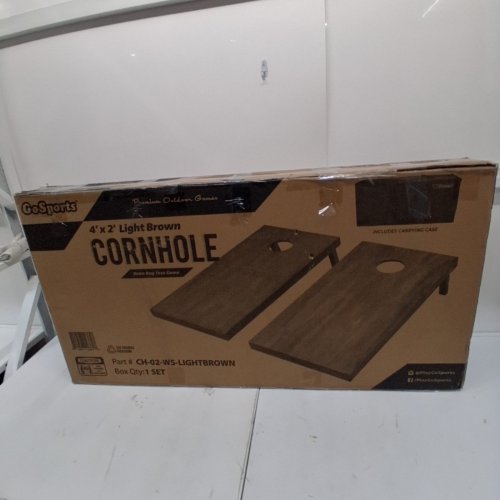 GOSPORTS REGULATION SIZE WOODEN CORNHOLE BOARDS SET - 2FT X 4FT - LIGHT BROWN (MODEL: CH-02-WS-LIGHTBROWN) image 4