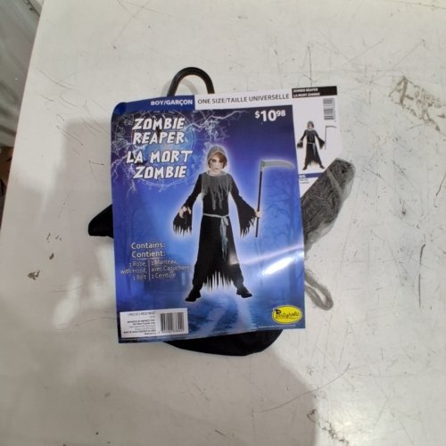 2PC BOYS PARTYHOLIC ZOMBIE REAPER COSTUME - OSFM - BLACK image 2