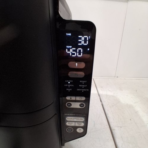 NINJA 6-IN-1 DOUBLESTACK 2-BASKET AIR FRYER - 8 QT - 1690W - 120 V - BLACK (MODEL: SL201C) image 3