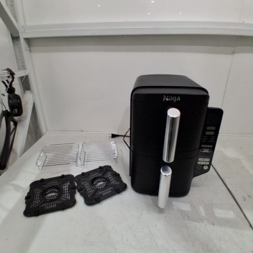 NINJA 6-IN-1 DOUBLESTACK 2-BASKET AIR FRYER - 8 QT - 1690W - 120 V - BLACK (MODEL: SL201C) image 5
