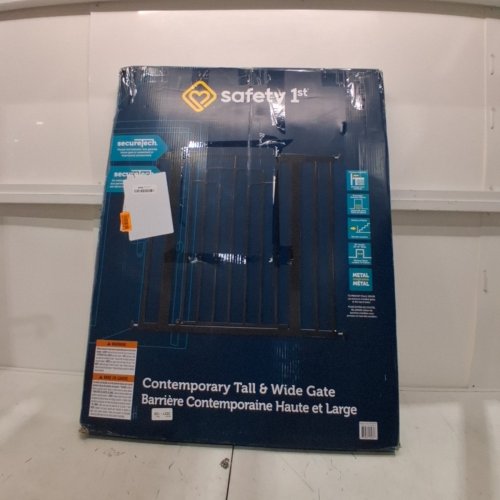 SAFETY 1ST CONTEMPORARY TALL & WIDE GATE WITH SECURETECH - 29"-47" X 36" - BLACK (MODEL: GA176CBLKF2) image 5