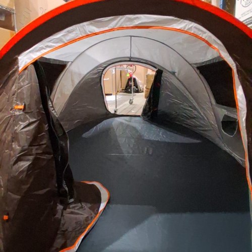ECHOSMILE INSTANT POP-UP CAMPING TENT - 4-PERSON - WHITE/ORANGE (MODEL: LTT280-HB) image 6