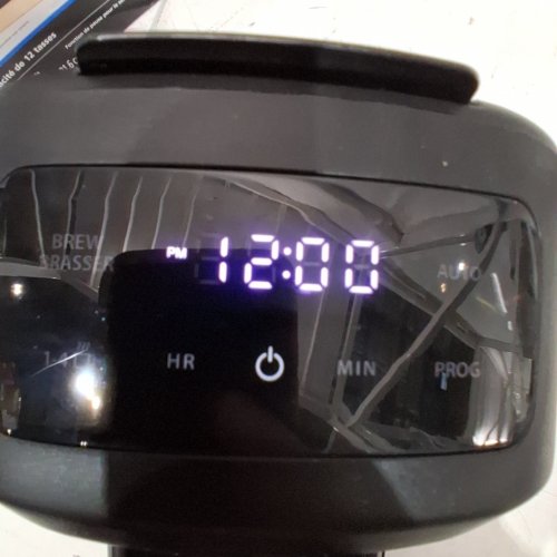 MAINSTAYS PROGRAMMABLE COFFEE MAKER WITH TOUCHSCREEN - 1.8L - 12 CUP - BLACK (MODEL: MS-202529) image 2