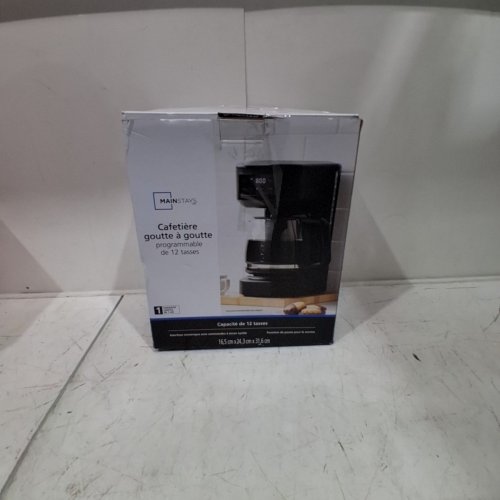 MAINSTAYS PROGRAMMABLE COFFEE MAKER WITH TOUCHSCREEN - 1.8L - 12 CUP - BLACK (MODEL: MS-202529) image 7
