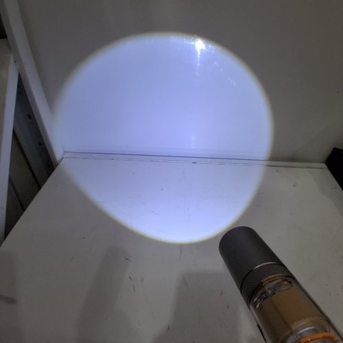 RECHARGEABLE IP55 CAMPING FLASHLIGHT WITH SIDE LIGHT, 5 MODES - SILVER AND GOLD image 2