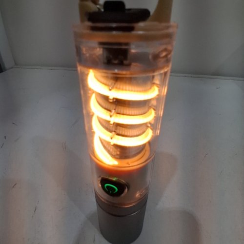 RECHARGEABLE IP55 CAMPING FLASHLIGHT WITH SIDE LIGHT, 5 MODES - SILVER AND GOLD image 3