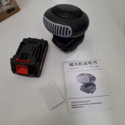 XIANGFF PORETABLE LITHIUM BATTERY PACK POWERED HEATER WITH 2 LEVELS & USB PORTS - HEATER ONLY - BLACK (MODEL : N-888) image 2