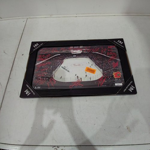 THE HIGHLAND MINT CALGARY FLAMES 2024-2025 SIGNATURE RINK PRINT - 32/5000 - 19.5" X 12" - BLACK image 2