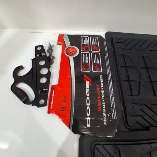 4PC DODGE WEATHERPRO FLOOR MATS - UNIVERSAL SIZE FOR MOST DODGE VEHICLES - BLACK image 2